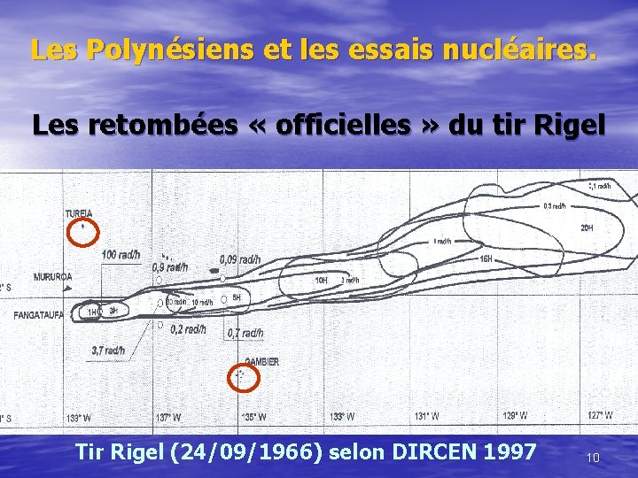 Les Polynésiens et les essais nucléaires. Les retombées « officielles » du tir Rigel