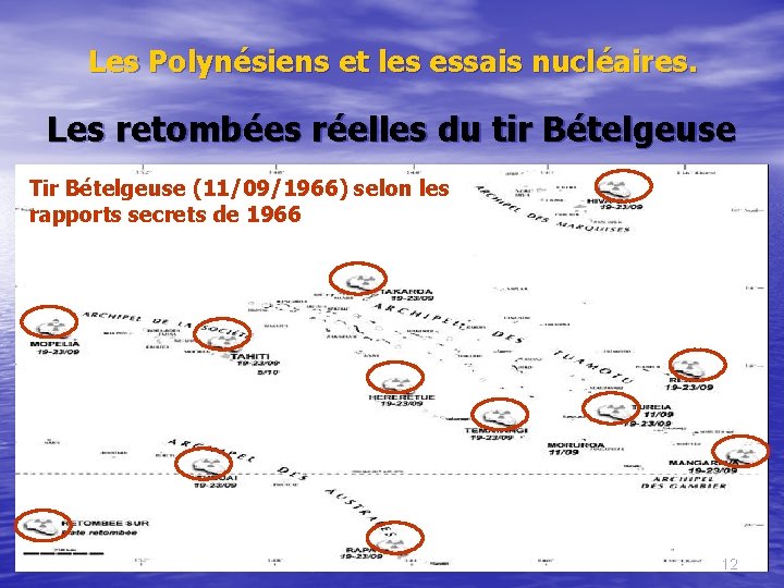 Les Polynésiens et les essais nucléaires. Les retombées réelles du tir Bételgeuse Tir Bételgeuse