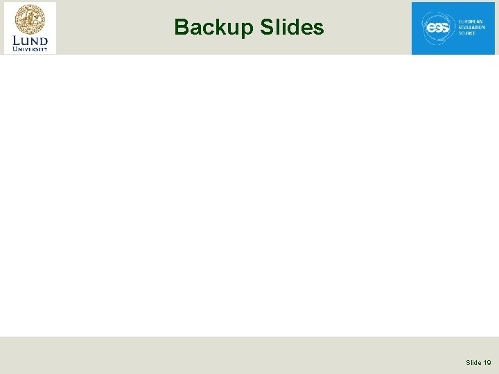 Backup Slides Slide 19 