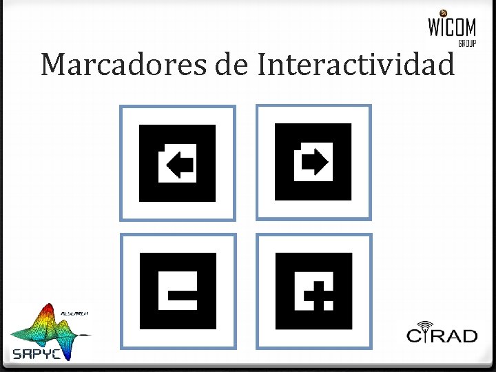 Marcadores de Interactividad Marcadores de Interactividad