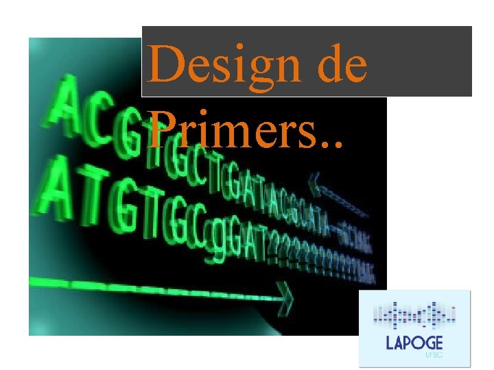 Design de Primers. . Design de Primers. .