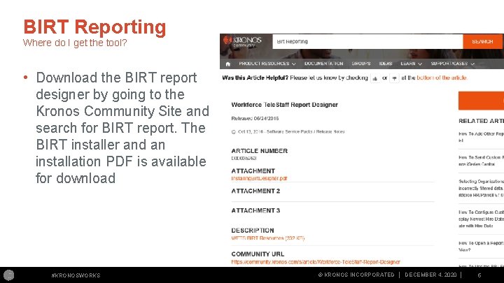 BIRT Reporting Where do I get the tool? • Download the BIRT report designer