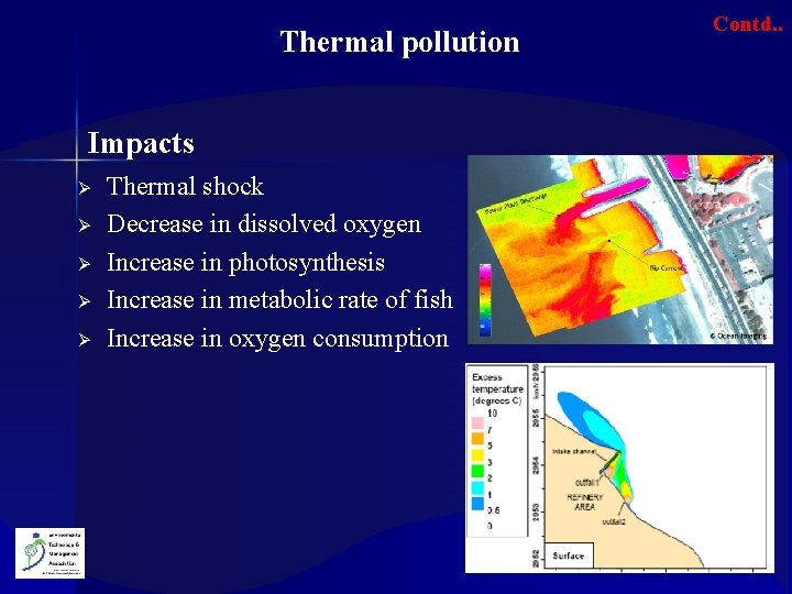 Thermal pollution Impacts Ø Ø Ø Thermal shock Decrease in dissolved oxygen Increase in