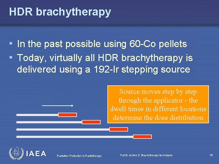 HDR brachytherapy • In the past possible using 60 -Co pellets • Today, virtually