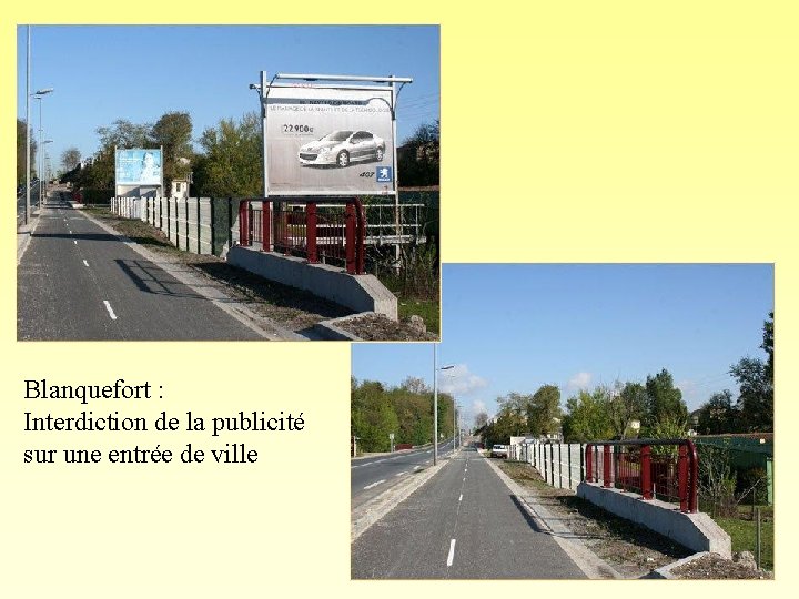 Blanquefort : Interdiction de la publicité sur une entrée de ville 