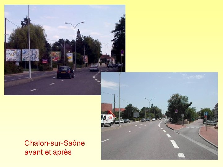 Chalon-sur-Saône avant et après 