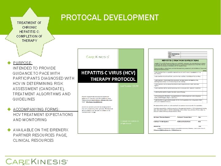 TREATMENT OF CHRONIC HEPATITIS C: COMPLETION OF THERAPY PROTOCAL DEVELOPMENT PURPOSE: INTENDED TO PROVIDE