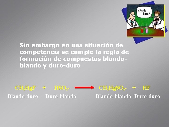 Sin embargo en una situación de competencia se cumple la regla de formación de