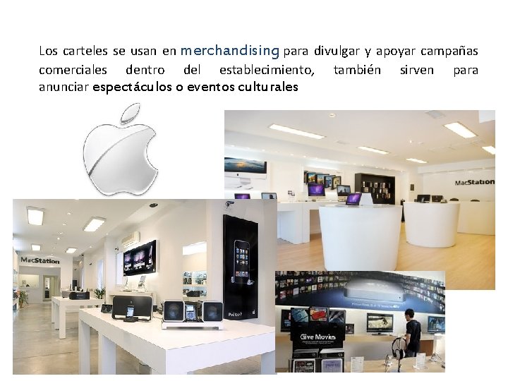 Los carteles se usan en merchandising para divulgar y apoyar campañas comerciales dentro del Los carteles se usan en merchandising para divulgar y apoyar campañas comerciales dentro del