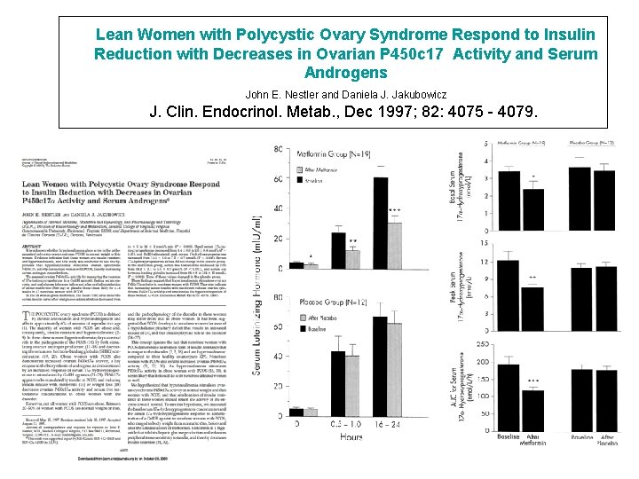 Lean Women with Polycystic Ovary Syndrome Respond to Insulin Reduction with Decreases in Ovarian