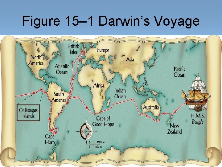 Figure 15– 1 Darwin’s Voyage Figure 15– 1 Darwin’s Voyage
