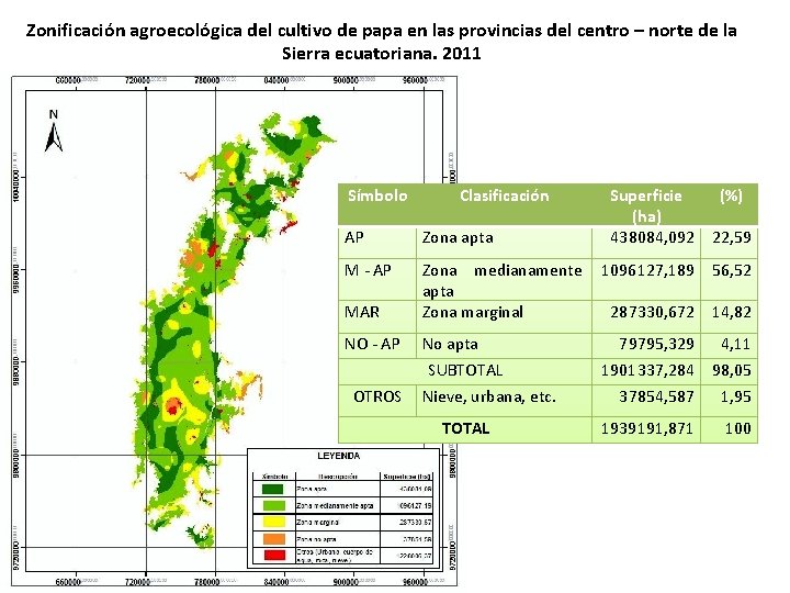 Zonificación agroecológica del cultivo de papa en las provincias del centro – norte de
