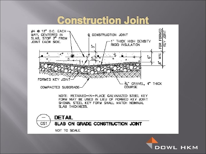 Construction Joint 