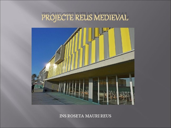 PROJECTE REUS MEDIEVAL INS ROSETA MAURI REUS 