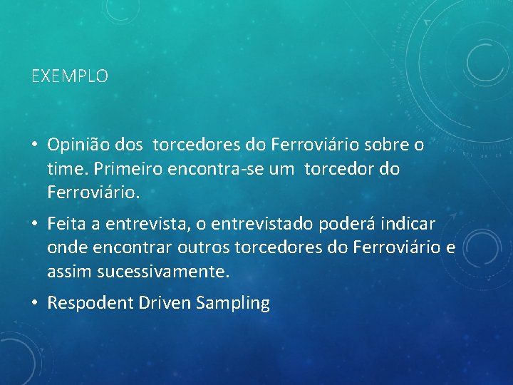 EXEMPLO • Opinião dos torcedores do Ferroviário sobre o time. Primeiro encontra-se um torcedor