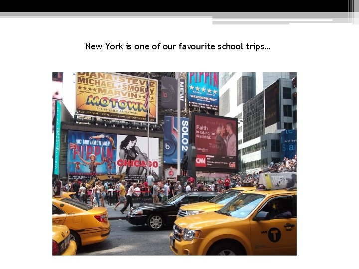 New York is one of our favourite school trips… 