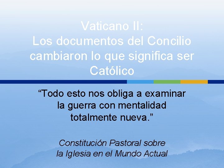 Vaticano II: Los documentos del Concilio cambiaron lo que significa ser Católico “Todo esto Vaticano II: Los documentos del Concilio cambiaron lo que significa ser Católico “Todo esto