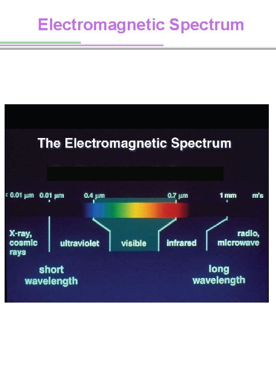 Electromagnetic Spectrum Electromagnetic Spectrum