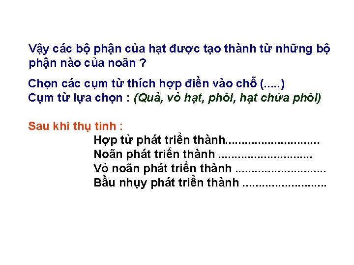 Vậy các bộ phận của hạt được tạo thành từ những bộ phận nào Vậy các bộ phận của hạt được tạo thành từ những bộ phận nào