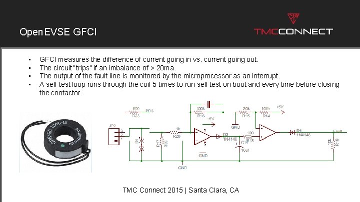 Open. EVSE GFCI • • GFCI measures the difference of current going in vs.