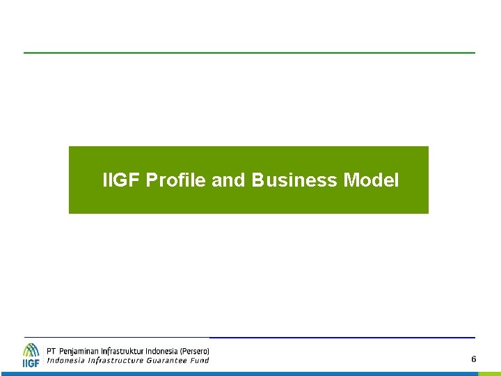 IIGF Profile and Business Model 6 