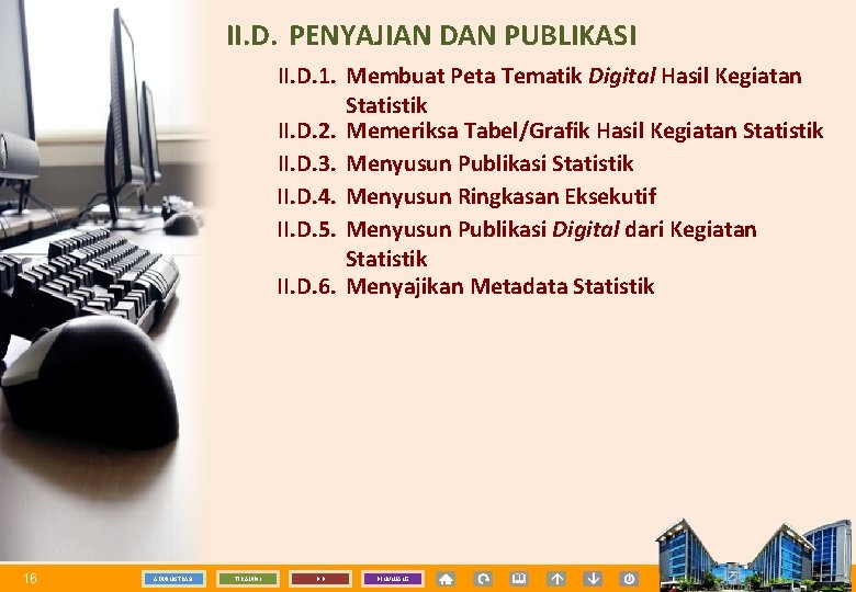 II. D. PENYAJIAN DAN PUBLIKASI II. D. 1. Membuat Peta Tematik Digital Hasil Kegiatan