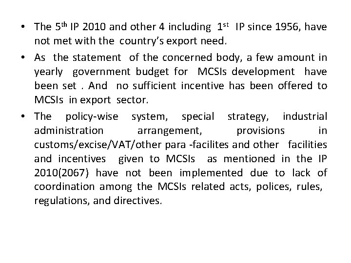  • The 5 th IP 2010 and other 4 including 1 st IP
