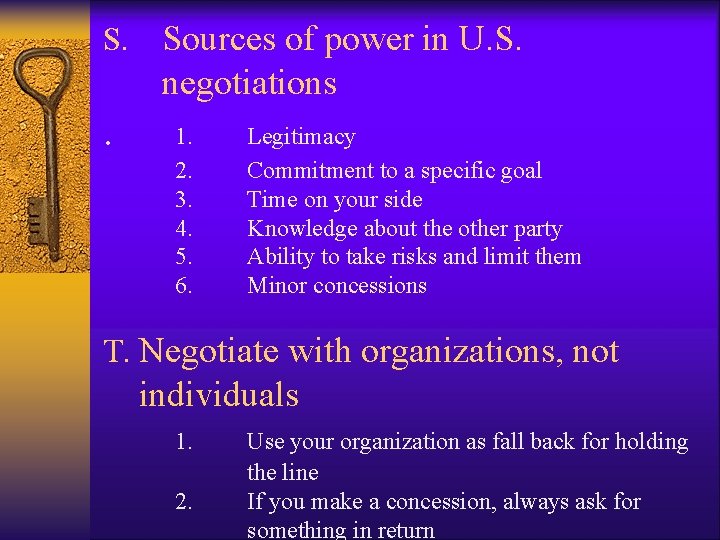 S. Sources of power in U. S. negotiations . 1. 2. 3. 4. 5. S. Sources of power in U. S. negotiations . 1. 2. 3. 4. 5.