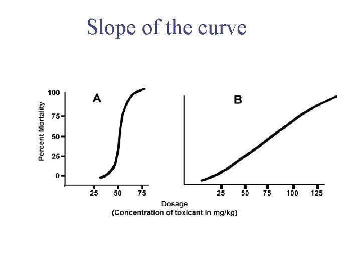 Slope of the curve Slope of the curve