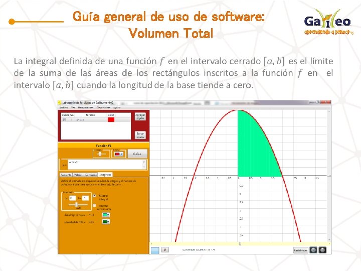 Guía general de uso de software: Volumen Total 04/02/2015 14 