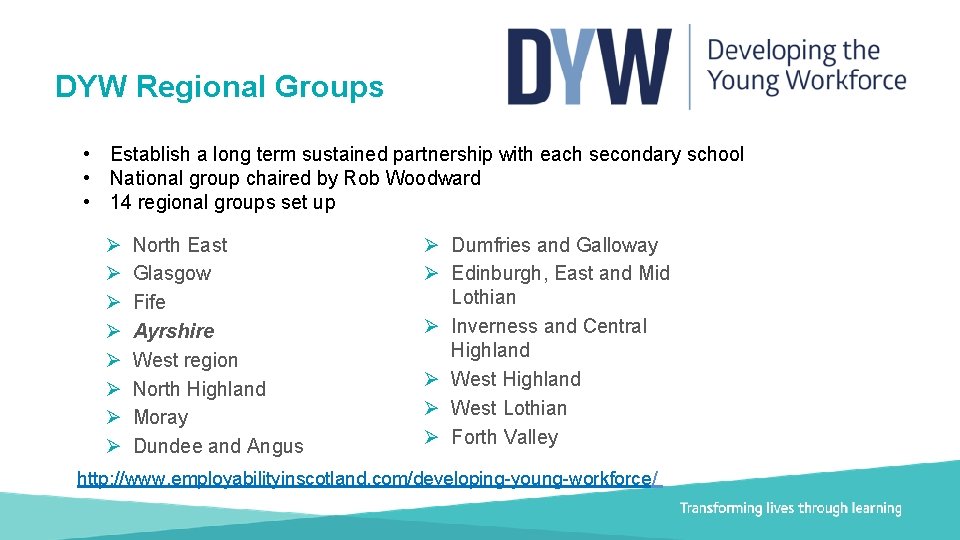 Developing the Young Workforce Core information November 2016