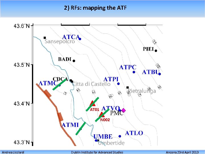 2) RFs: mapping the ATF AT 01 N 002 Andrea Licciardi Dublin Institute for