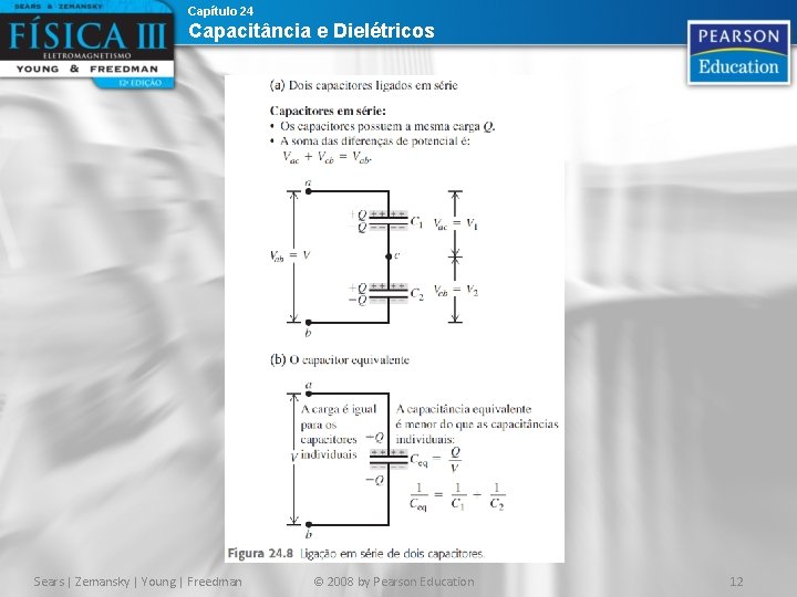 Capítulo 24 Capacitância e Dielétricos Sears | Zemansky | Young | Freedman © 2008