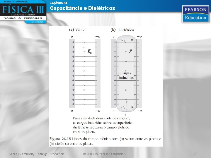 Capítulo 24 Capacitância e Dielétricos Sears | Zemansky | Young | Freedman © 2008