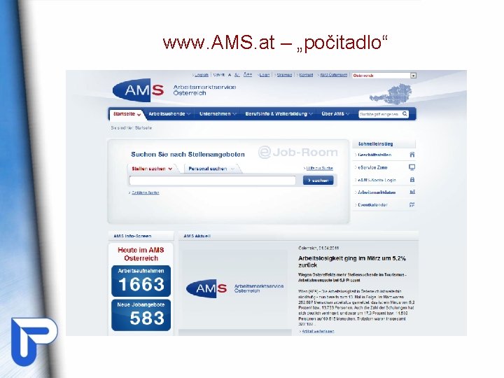 www. AMS. at – „počitadlo“ www. AMS. at – „počitadlo“