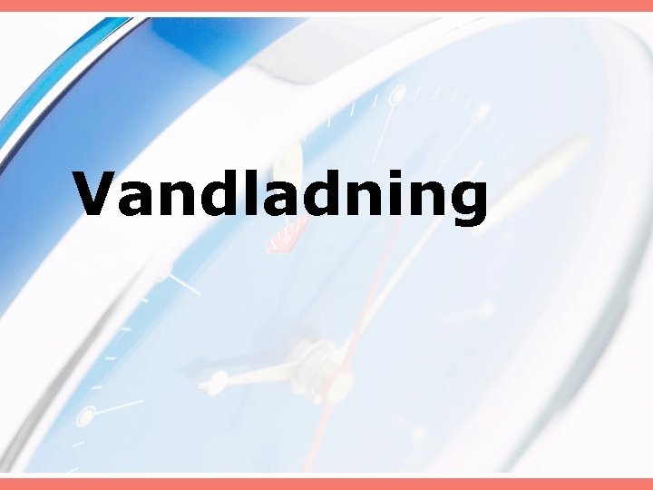 Vandladning 