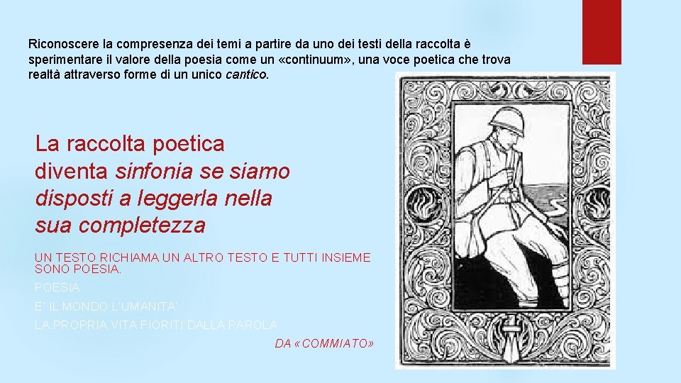 Riconoscere la compresenza dei temi a partire da uno dei testi della raccolta è