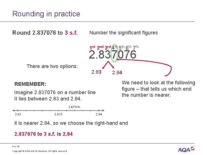 Rounding in practice Round 2. 837076 to 3 s. f. Number the significant figures