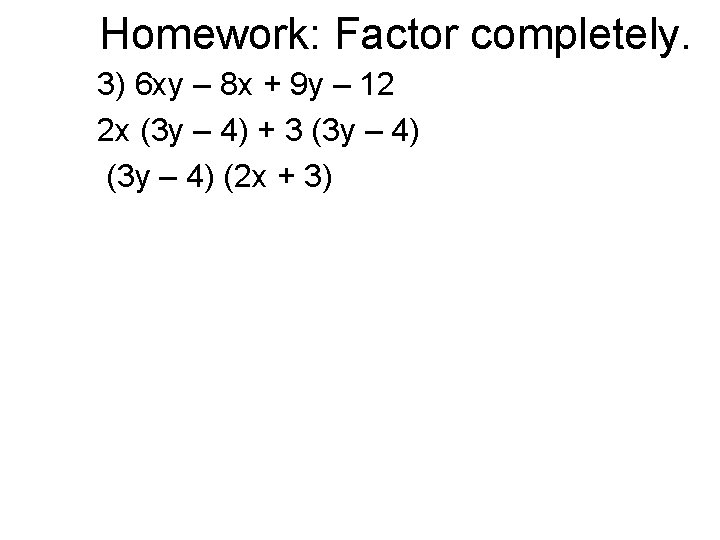 How To Factor Binomials Factoring Checklist I Binomials