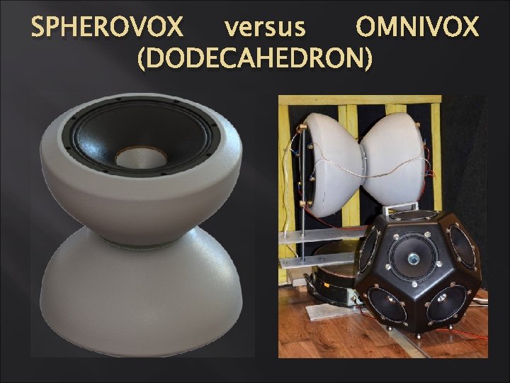 SPHEROVOX versus OMNIVOX (DODECAHEDRON) SPHEROVOX versus OMNIVOX (DODECAHEDRON)