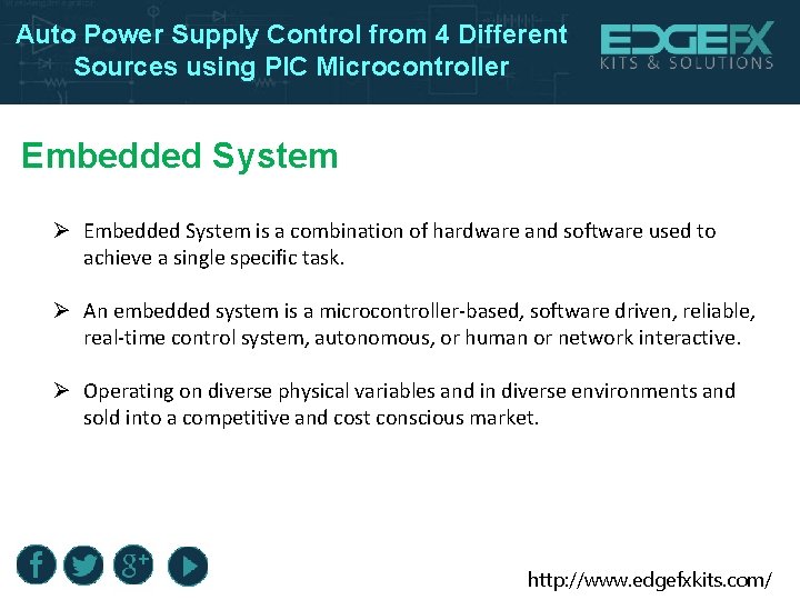 Auto Power Supply Control from 4 Different Sources using PIC Microcontroller Embedded System Ø