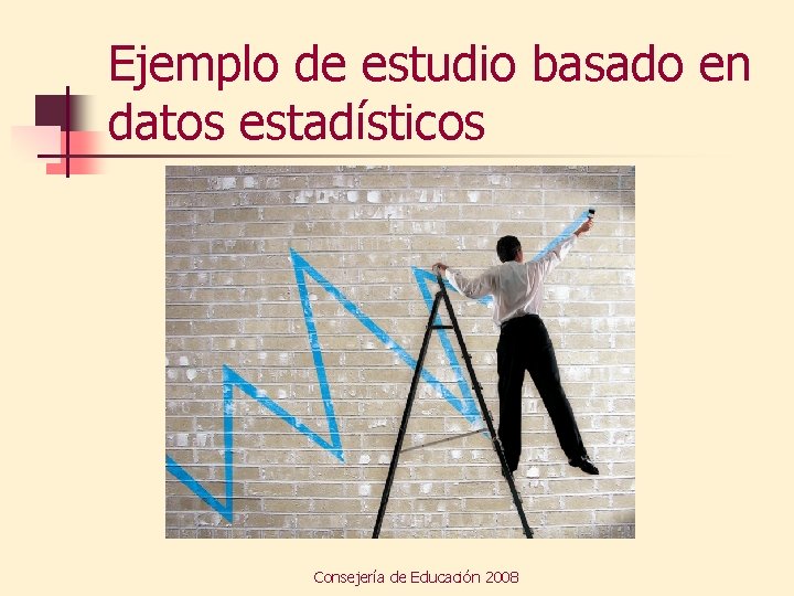 Ejemplo de estudio basado en datos estadísticos Consejería de Educación 2008 