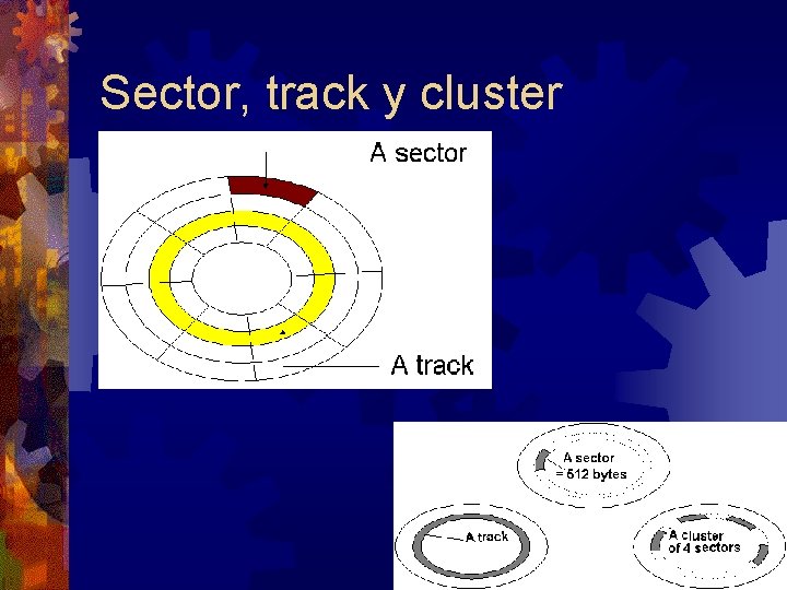 Sector, track y cluster 