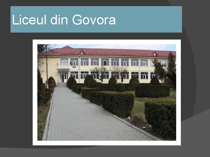 Liceul din Govora 
