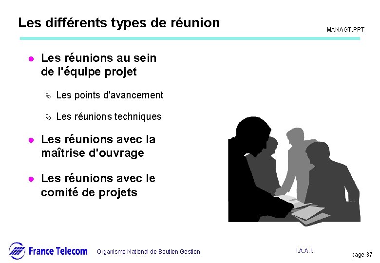 Information interne Les différents types de réunion l MANAGT. PPT Les réunions au sein