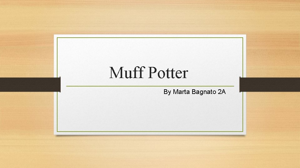 Muff Potter By Marta Bagnato 2 A 