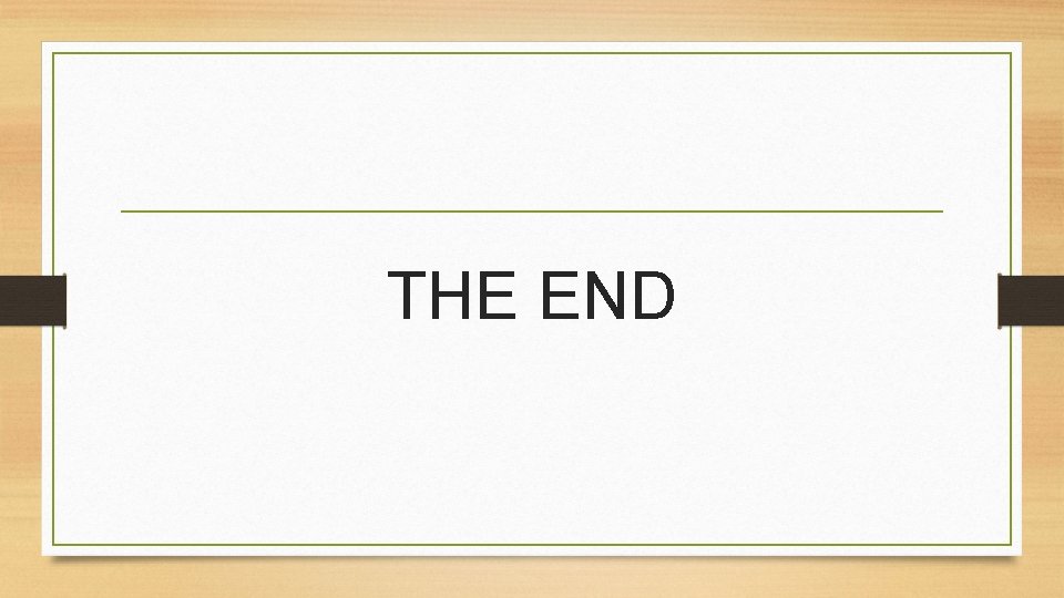 THE END 