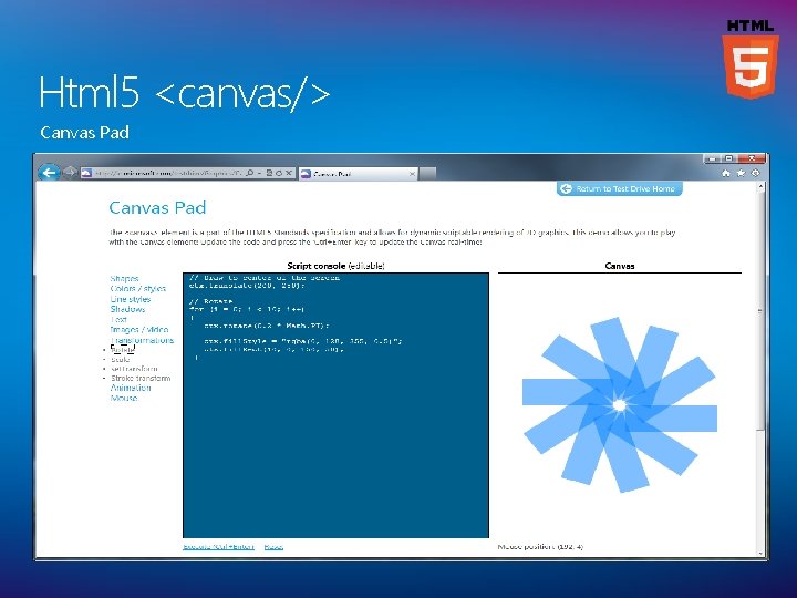 Html 5 <canvas/> Canvas Pad 