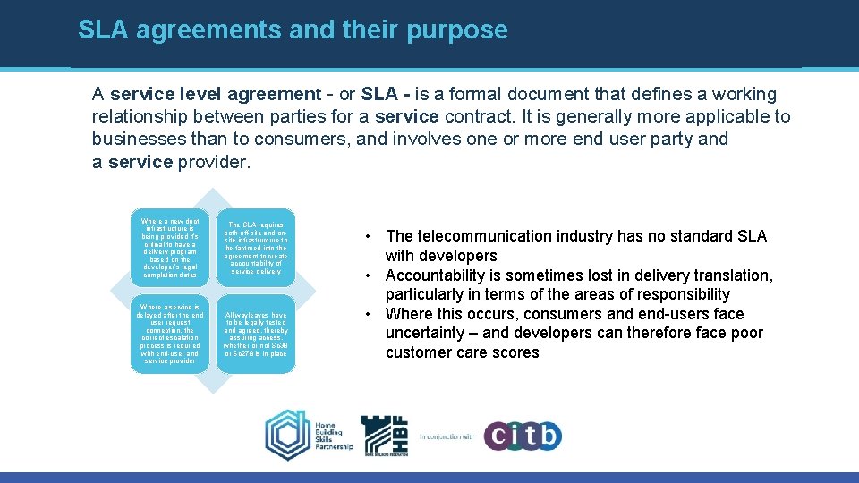SLA agreements and their purpose A service level agreement - or SLA - is SLA agreements and their purpose A service level agreement - or SLA - is
