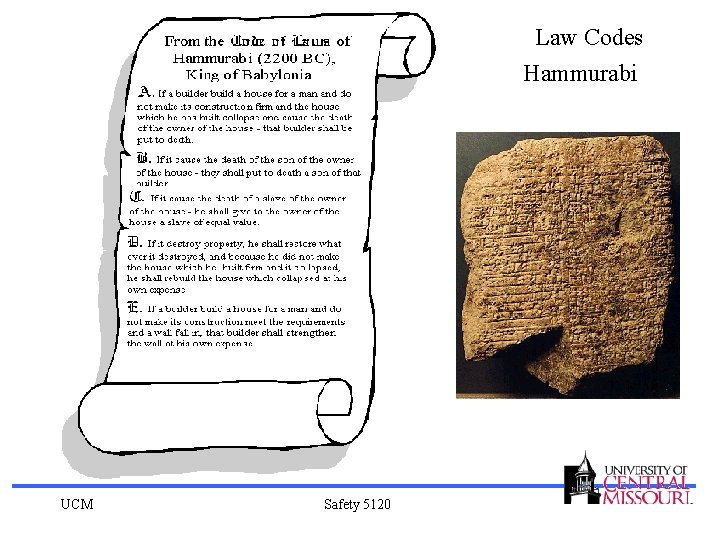 Law Codes Hammurabi UCM Safety 5120 